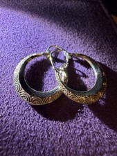9ct Gold Fancy Creole Earrings