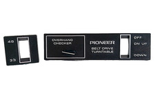 Pioneer PL-12D Turntable Face