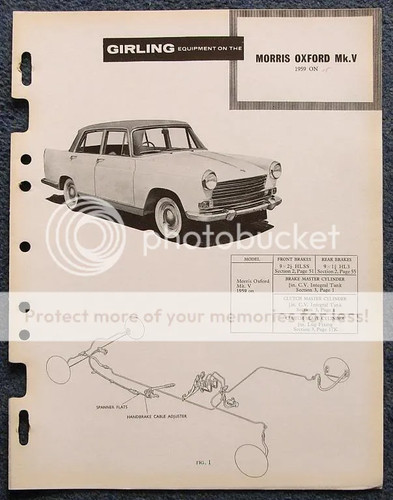 Morris oxford girling car - v,