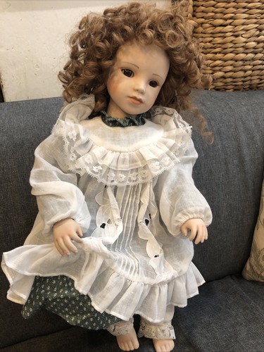 Rare vintage porcelain doll - vintage,