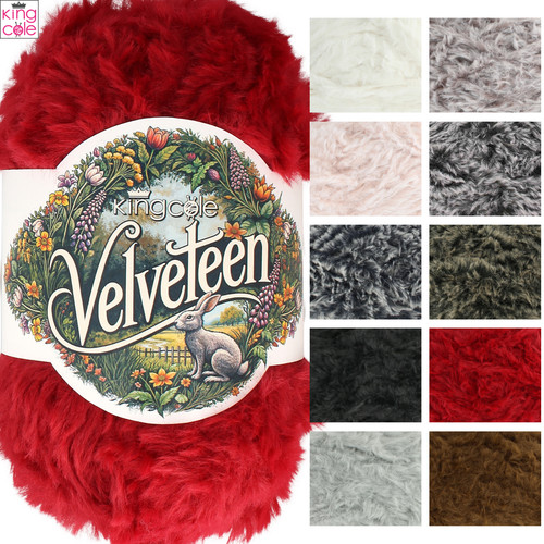 King cole velveteen 100g yarn - king,