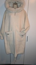 Italian long alpaca coat with