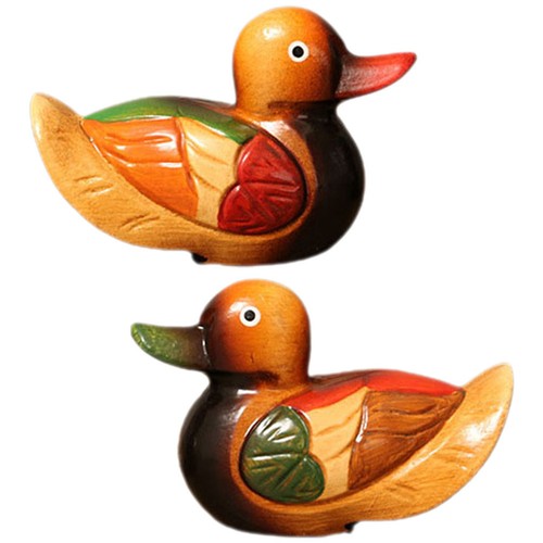 Pair mandarin ducks - ducks, model