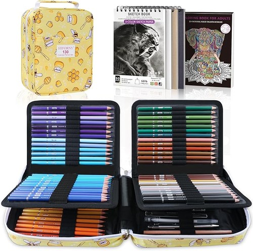 130 coloured pencils set for - coloured,