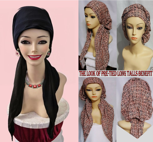 Pre tied tichel chemo - chemo, scarf