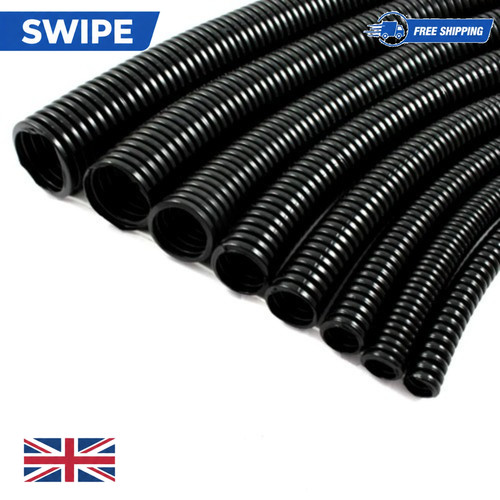 Black split wire loom - split, tube