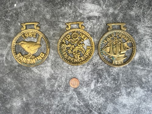 Horse brass coins half - x,