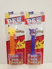 Pokemon PEZ Dispenser Set Pikachu & Gengar Candy Lot New Sealed Collectible