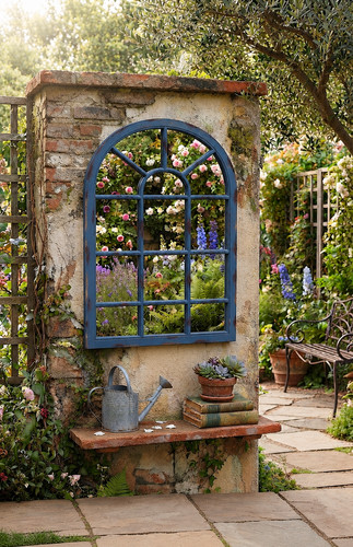 Arched window panel style wall - panel,