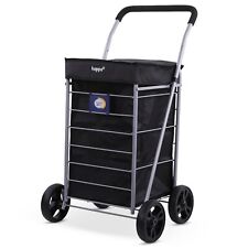 Hoppa Lightweight 4-Wheel Premium Folding Shopping Trolley