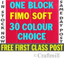 ONE Block FIMO SOFT Polymer Clay - Pick from 31 colours