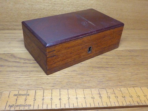 Antique wooden box small - wooden,
