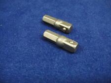2 x 1/4" Hex to 1/4" Square Drive Bit Adaptor to use Sockets with Bit Drivers