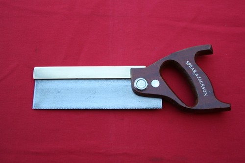 Solid brass back dovetail saw - brass,