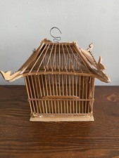 Vintage Chinese Bamboo Canary