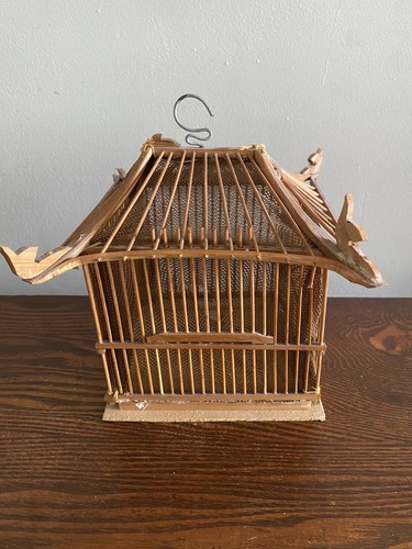 Vintage chinese bamboo canary - vintage,