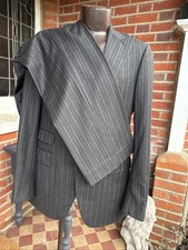 Gieves & Hawkes Grey Striped 2 Piece Suit Size 42L Waist 36 Inside Leg 33