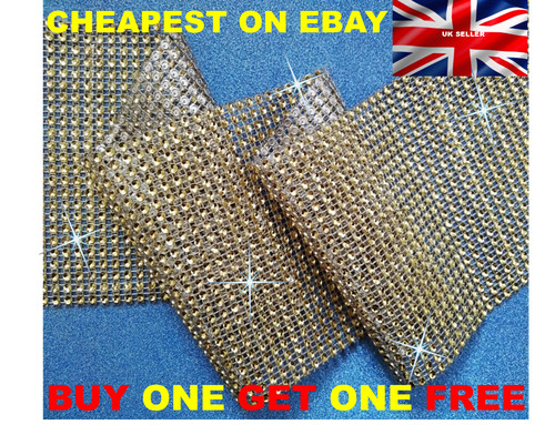 Gold diamante rhinestone - gold,