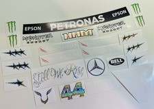 Motorsport Helmet Stickers F 1 2021 Lewis H Custom Set Full Size 1.1 One