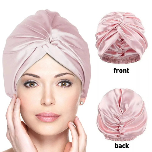 Mulberry silk turban - silk, bonnet
