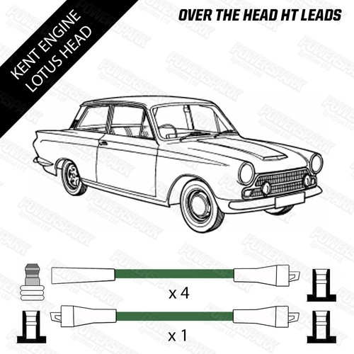 Lotus twin cam leads green - twin,