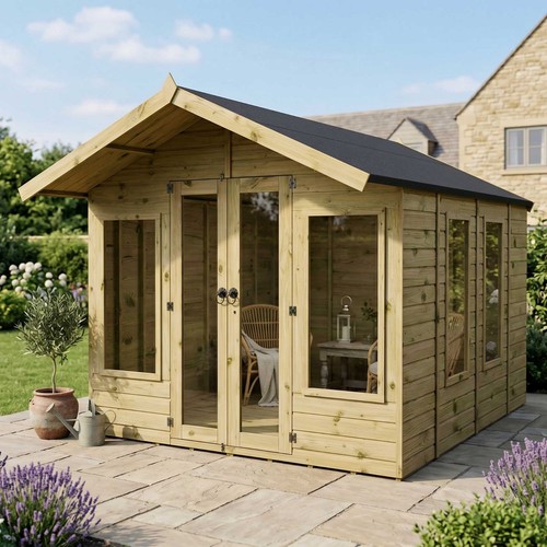 Wooden summerhouse - wooden,