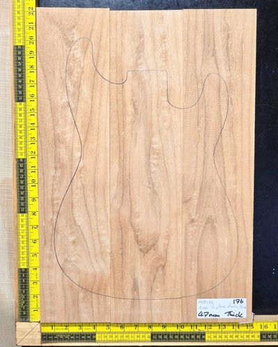 Red alder electric guitar body - red,