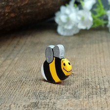 Bee Pin Handmade Bumble Bee Kawaii Gift Bee Brooch Badge Small Gift Honey Bee