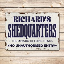 Personalised Shedquarters Shed