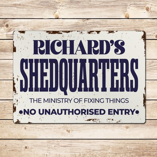 Personalised shedquarters shed - personalised,