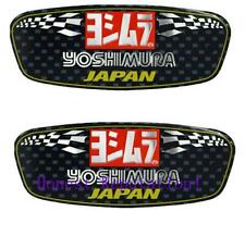 2PC Yoshimura Aluminium Heat-resistant Motorcycle Decal Exhaust Pipe Sticker