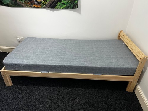Ikea neiden pine single bed - pine,