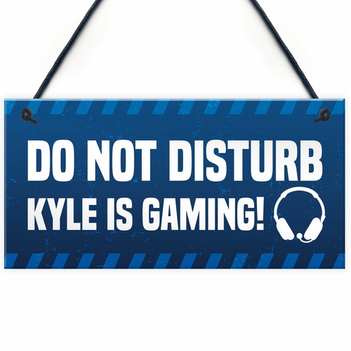 Personalised gaming sign funny - personalised,
