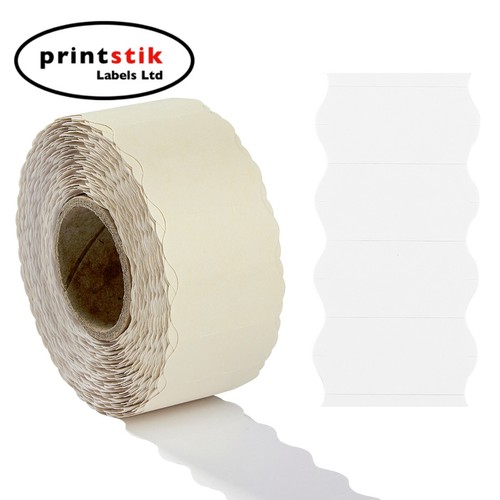 White price gun labels - labels, 26x12mm
