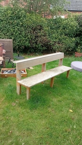 Church pew bench - church,