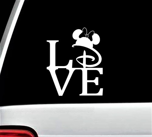 Minnie mouse ears love decal - minnie,