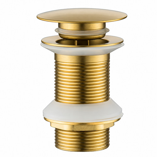 Brass basin waste unslotted - brass,