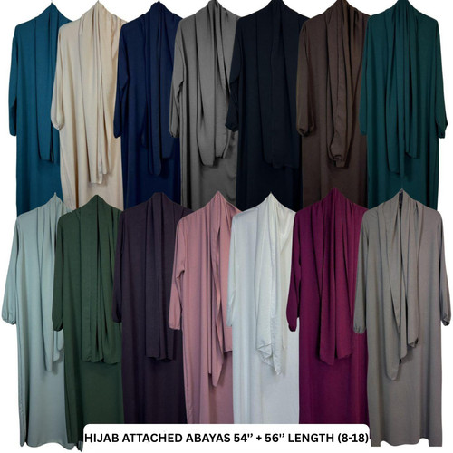 Ladies abaya with scarf - ladies,