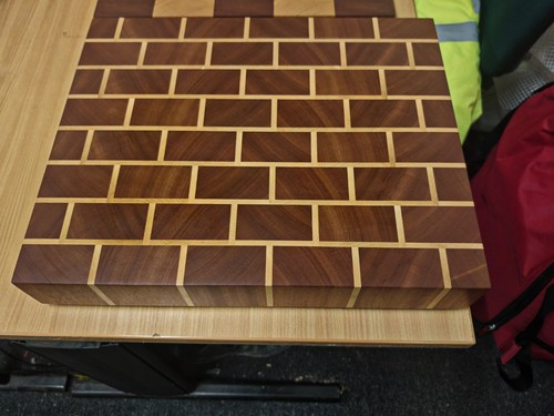 End grain butchers block - grain,