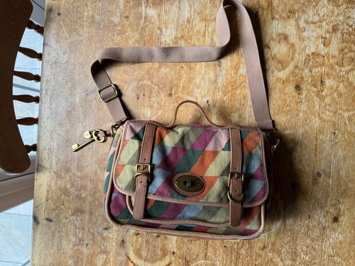 Fossil key per leather trim - leather,