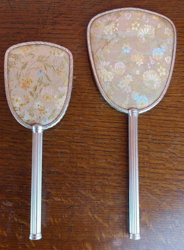 Vintage hand mirror brush - hand,