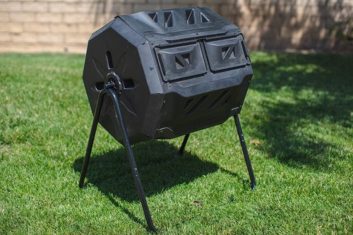 Dual chamber compost - dual, tumbler