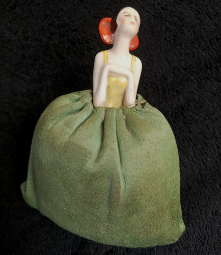Antique porcelain boudoir doll - porcelain,