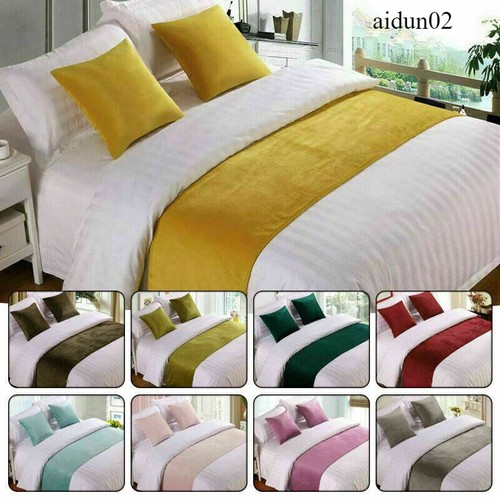 Luxury velvet bed - bed, runner