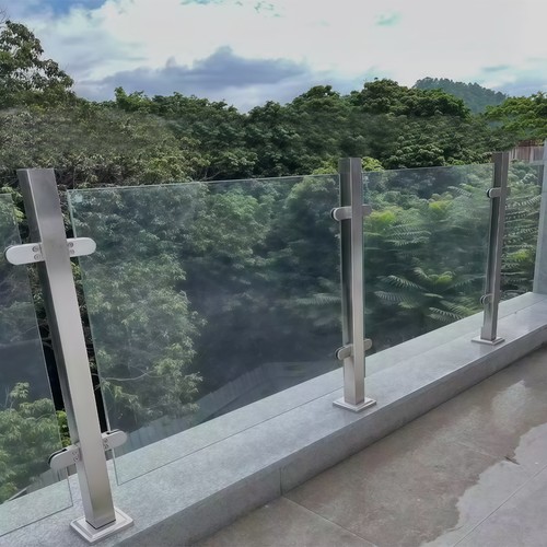 Balcony pool glass panel - balcony,