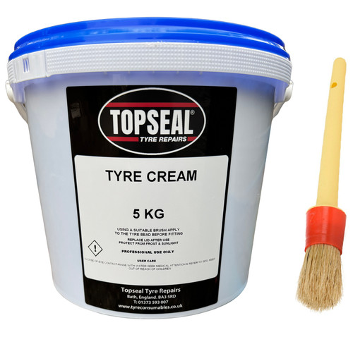 Tyre bead cream fitting - tyre,