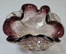 VTG 1960s Art Glass Purple