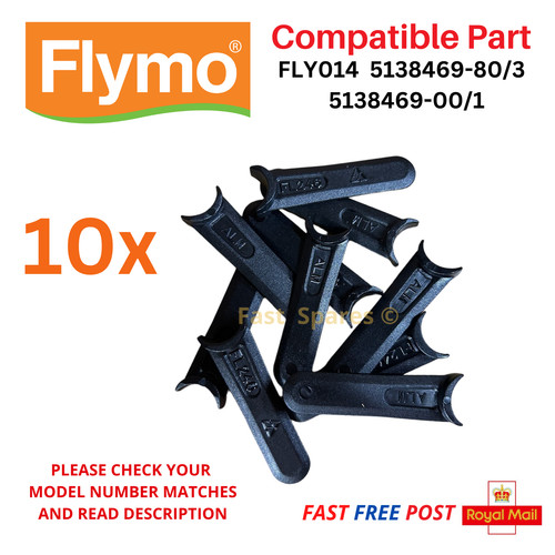Flymo plastic blades - 10,