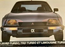 1984 CITROEN CX car sales brochure. French text. Auto prospekt catalogue voiture