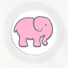 Pink Elephant Cartoon Car Tax Disc Holder Permit REUSABLE Gift - Brand New